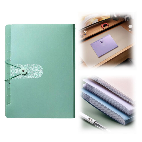 Accordion File Folder Organizer with 8 Pockets 12-Pc 2
