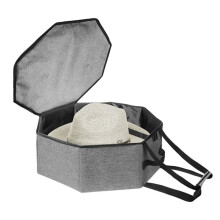Borsa Portaoggetti per Cappelli, Custodia Portaoggetti per Cappelli da Pescatore, Cappelli da Cowboy, Cappelli Fedora, Grigio