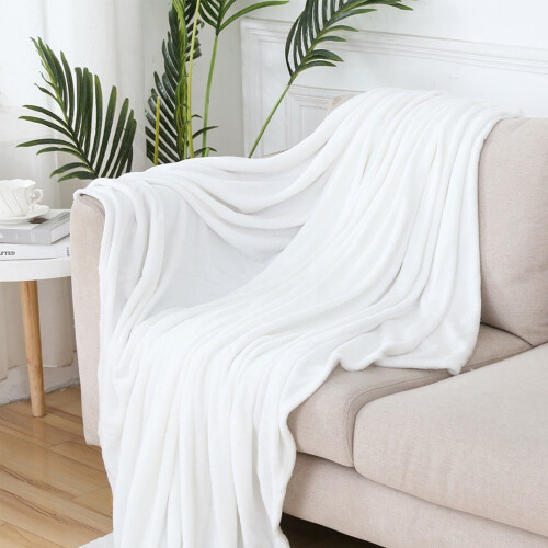 Κουβέρτα από φανέλα fleece, απαλή, χωρίς ρυτίδες, 50x60 ίντσες
