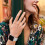 Apple Watch metal strap with three pearl diamonds silver 4