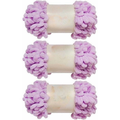 Fil bouclé 100 % polyester 300 g, 3 pelotes