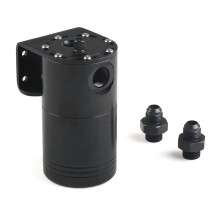 Aluminium Racing Oil Catch Tank/Can Round Can Reservoir Turbo Oil Catch Can / Can Catch Universal with AN10 Adapters