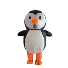 (Gros pingouin, 150-190CM) Déguisement gonflable pingouin obèse, pour adulte