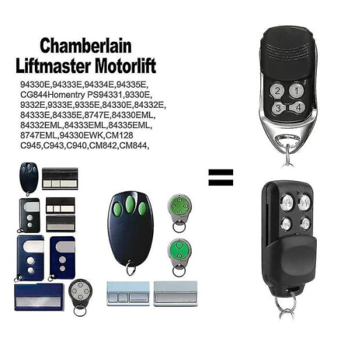 Liftmaster Chamberlain 433.92MHz garage door remote 4-button 2