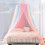 Rainbow Bed Canopy with Lights for Girls, Queen Size 5
