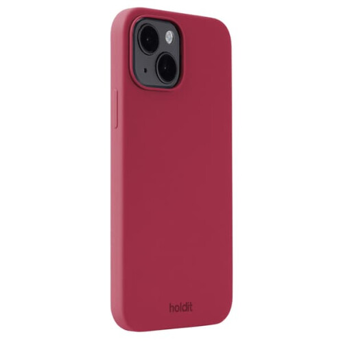 iPhone 14/13 silicone mobile cover red velvet 1
