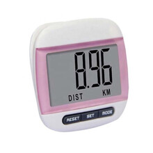 Pedometer Clip Step Counter for Walking Exercise Pink