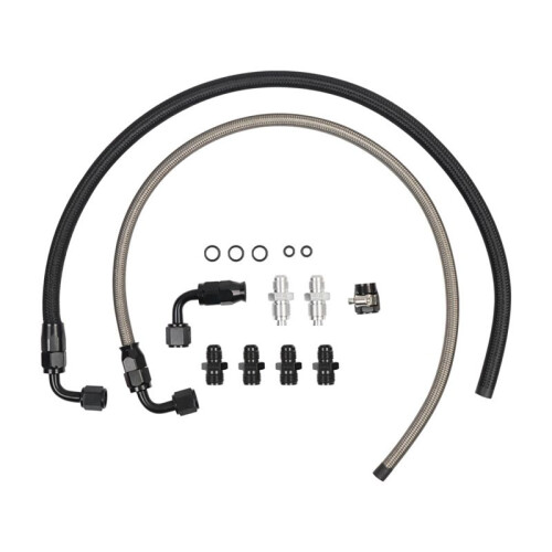 Kit de Mangueira de Bomba de Direção Hidráulica de 25 Polegadas e 6AN para Chevy C10 LS com Conexões de Troca para Linha de Pressão  Tipo 2