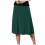 Dame Ensfarvet Flare Midi Nederdel Let Pull-On XXL 1