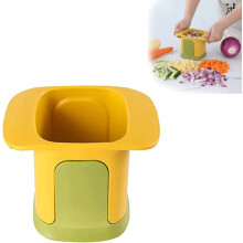 Hachoir à légumes 2 en 1 en acier inoxydable jaune