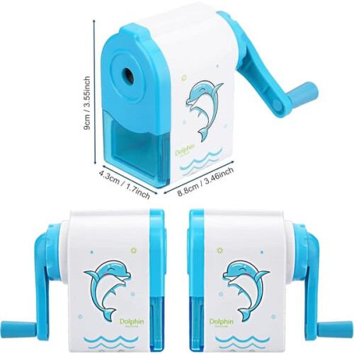 Pencil Sharpener Manual Hand Crank Animal Cartoon Design 1
