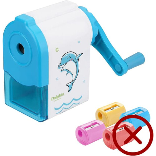 Pencil Sharpener Manual Hand Crank Animal Cartoon Design 2