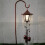 Solar Wind Chime Light Bronze Iron Hexagonal 51cm 5