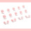 French false nails white tip medium square 24 pcs 5