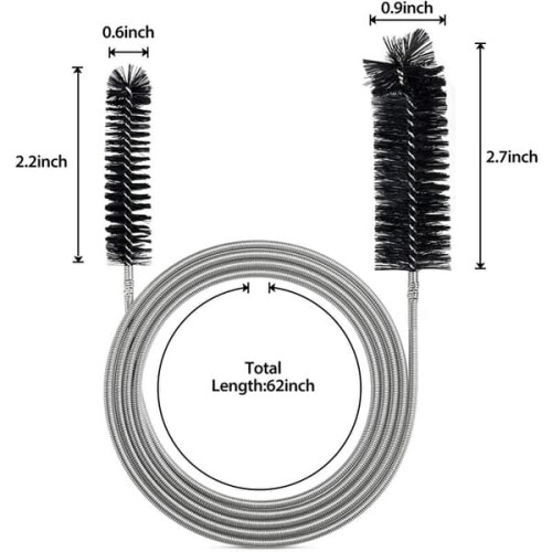 Flexible Pipe Cleaning Brush Double Head 1 Pack 1