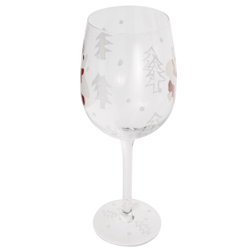 Weinglas, handbemalter Weihnachtskelch, 1er-Set