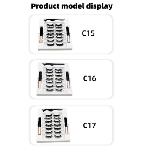 Magnetic Eyelashes with Eyeliner Kit 7 Pairs 1