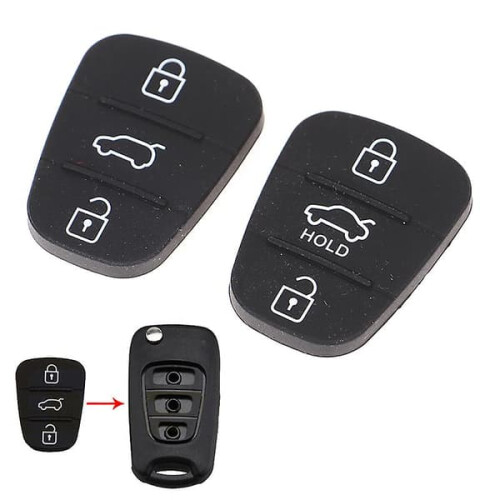 Silicone Key Shell for Hyundai Kia 3-Button Key 1