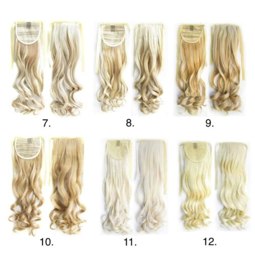 Ponytail Hair Extensions Multi-Color 6 Pack 2