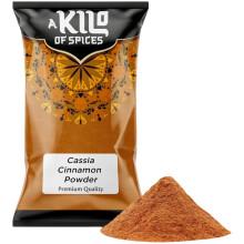 A Kilo Of Spices - Ground Cinnamon Cassia 1 Kg | Cassia Cinnamon Powder, Gently Dried and Ground, Aromatic & Flavorful Spice for Baking, Cooking, Bev
