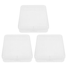Boîte de rangement pour bijoux et perles, support pour coussinet en coton, 3 pièces