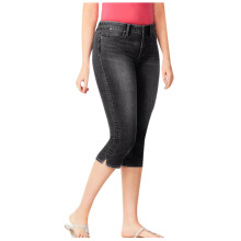 Women's High Waisted Slim Fit Stretch Capri Jeans