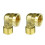 Conector de codo de latón de 90 grados (2 unidades) 1