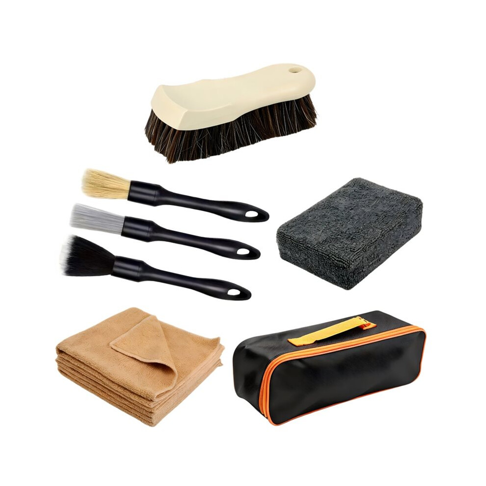 Photos - Other for Mobile Zandona Car Cleaning Kit, Car Detailing Kit Interior Cleaner, Long Bristle Horse Hair Leather Cleaning Brush, Microfiber Cloth 