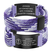 (Style-13, EPILEPSY) Personalized Medical Alert ID Bracelet Emergency Bangle Wristband Custom Engrave HOT