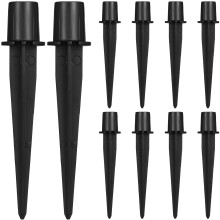 Aluminium grondpinnen voor zonneverlichting, 10 stuks, 5,51" x 0,79" x 0,79"