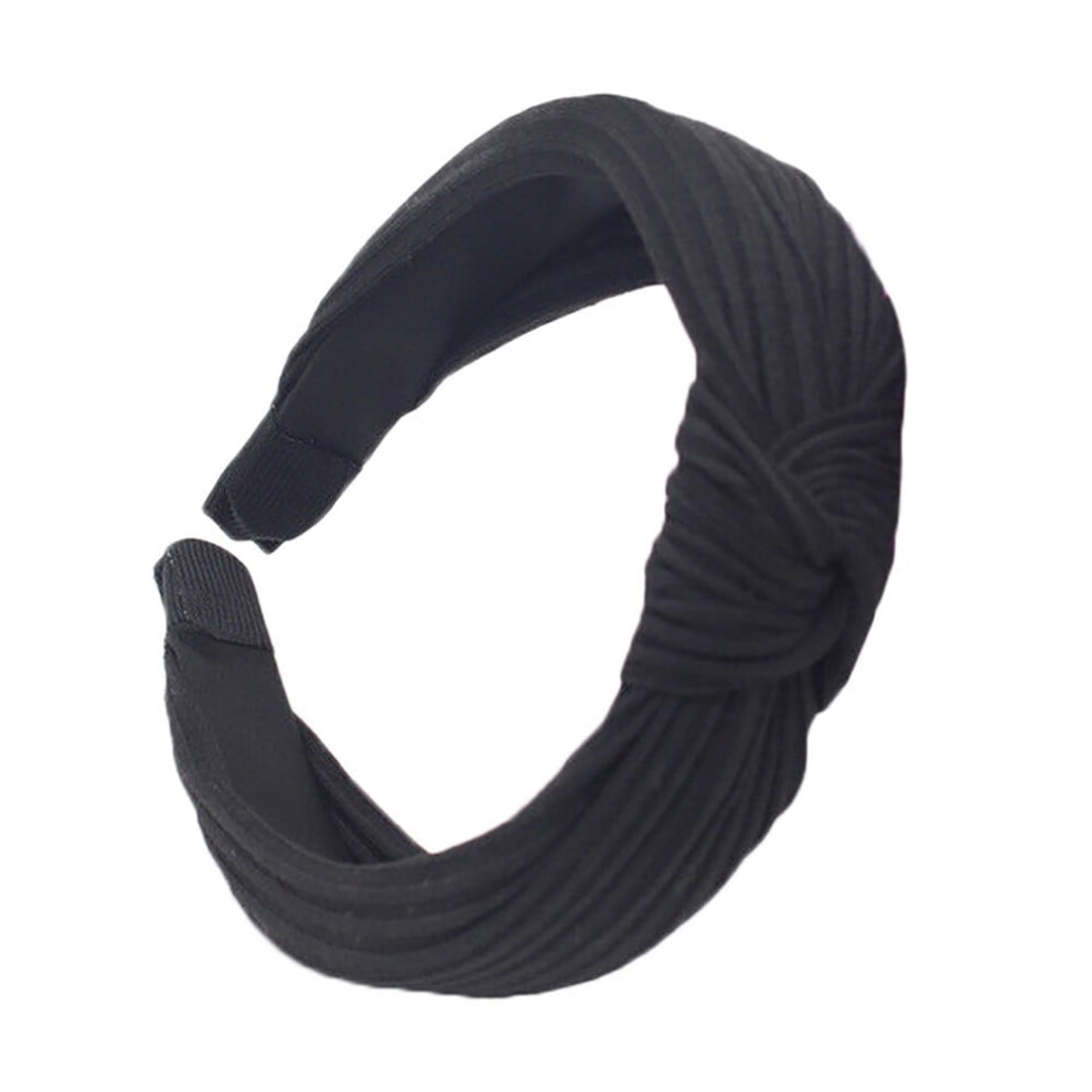 Women's Black Bow Knot Headband Hair Band