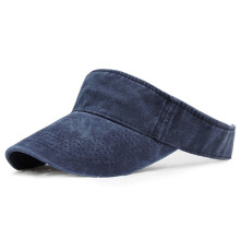 Denim zonnehoed, effen kleur, verstelbare baseballpet