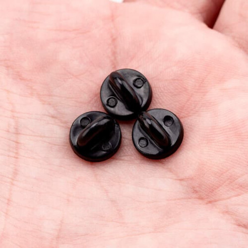 Butterfly Coupling Needle Backs Rubber 50 pcs 2