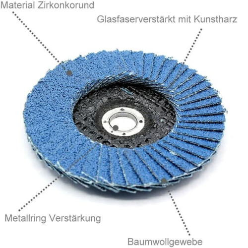 Flap Discs 76x10mm Grit 60/80/120 5-pack 1