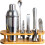 Cocktail-Shaker-Set Silber 12-teilig 25oz 1