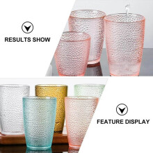 Copo de acrílico reutilizável de 240ml (8oz) multicolorido