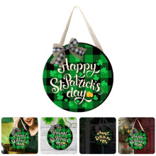 Panneau de porte en bois vert Masteelf pour la Saint-Patrick