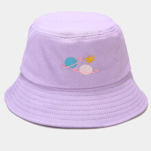 Sombrero de pescador para mujer con estampado de moda y protección solar.