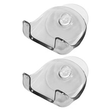 Support de rasoir à ventouse pour paroi de douche (2 pièces)