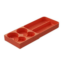 Car Accessories Refrigerator Cup Holder Beverage Fixing Grid Silicone Pad for LIXIANG L9 L7 L8 2024 Orange