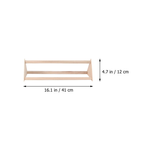 Wooden Parrot Perch Stand Khaki 1 Set 1