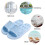 Shower Sandals for Women and Men Blue Size 13 7