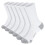 Heren basketbalsokken effen wit, 5-pack 1