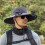 Solar Fan Sun Hat with UV Protection and USB Charging 1