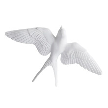 Décoration murale oiseau en résine, sculpture d'hirondelle, 1 pièce