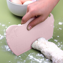 Taglia-spaghetti e raschietto in silicone rosa per uso alimentare, 1 pezzo