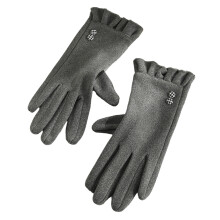 Winter-Touchscreen-Handschuhe für Damen, Einheitsgröße, Grau