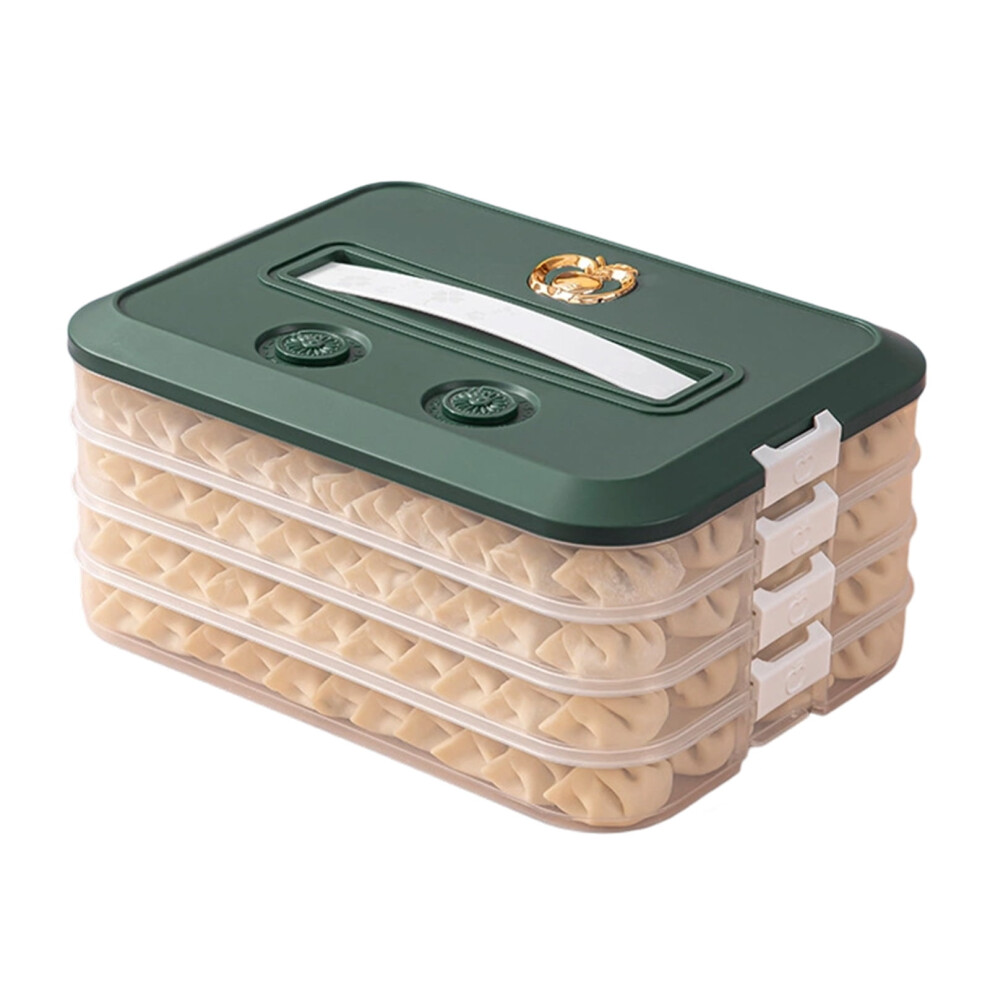 Stackable Cookie Container with Timer and Handle, 3-Layer