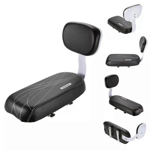 Premium child saddle with backrest for MTB rear carrier 2