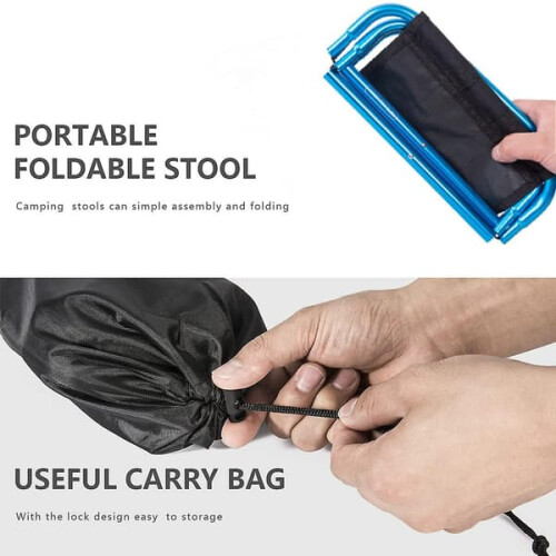 Portable folding stool lightweight outdoor 1-pack 1